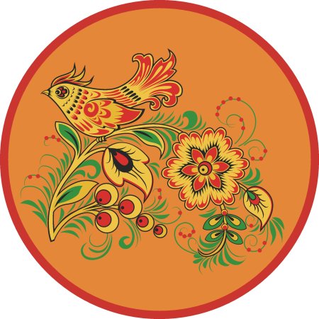 Городецкий стиль хохломской росписи