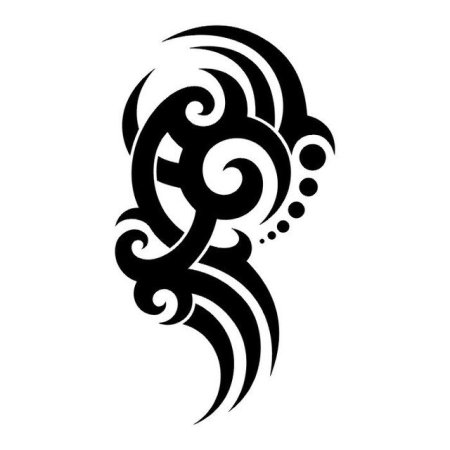 Трафарет тату узор на плечо