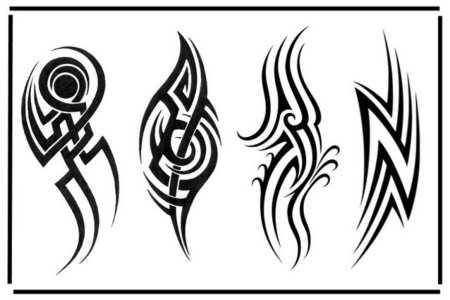 Тату трайбл на плече мужские эскизы узоры Кельтские