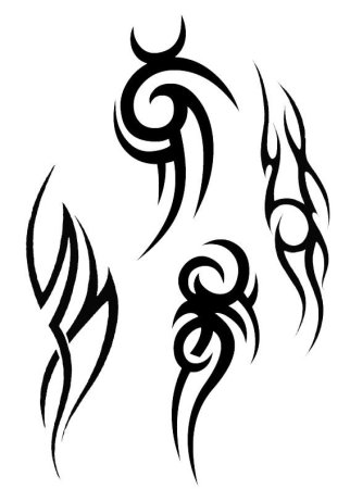 Тату простые узоры