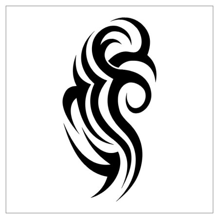 Черно белые тату линий