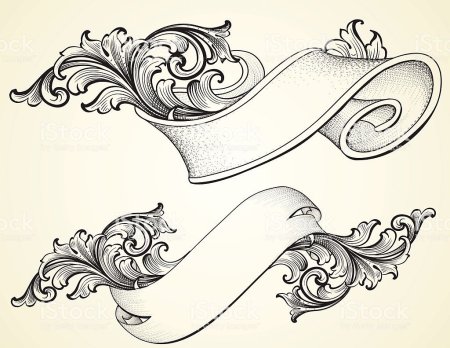 Надпись в стиле Барокко