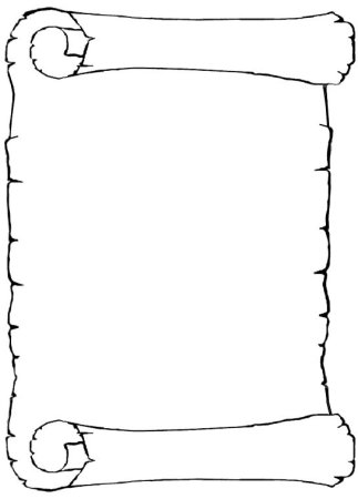 Свиток трафарет