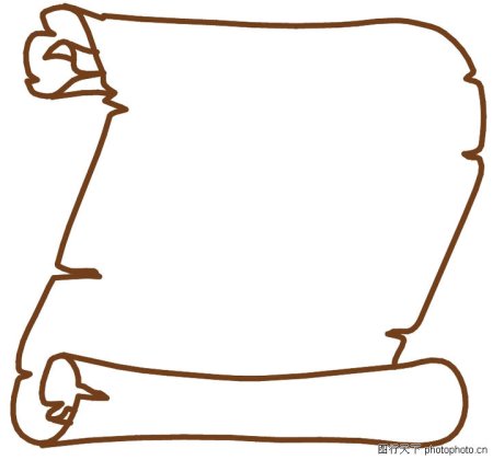 Трафарет свитка