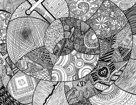 Абстракция рисунки карандашом