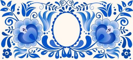 Гжель открытка