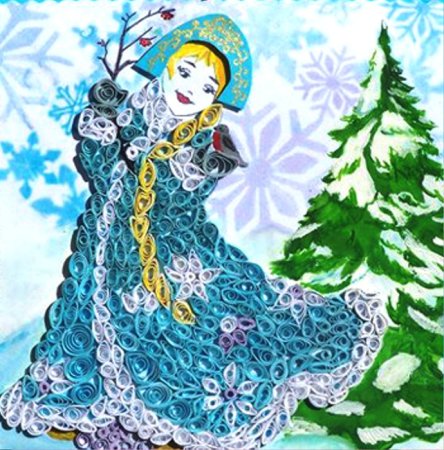 Поделка на новый год Снегурочка