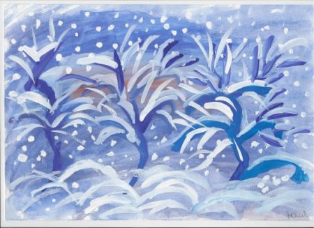 Зимние темы для рисования с детьми