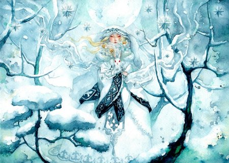 Красавица зима для детей