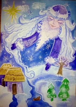 Рисунок на тему Матушка зима