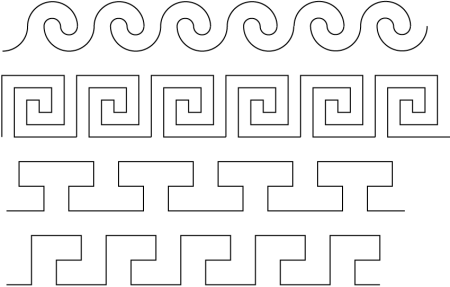 Орнамент древней Греции Меандр