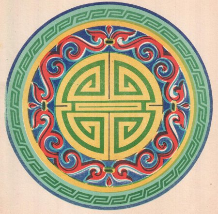 Монгольский орнамент "дугуй хээ"