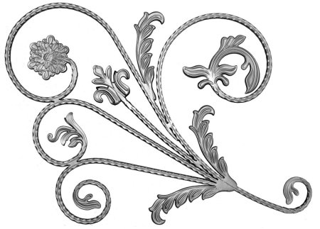 Растительный орнамент в ковке