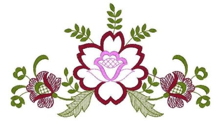 Орнамент для вышивки гладью