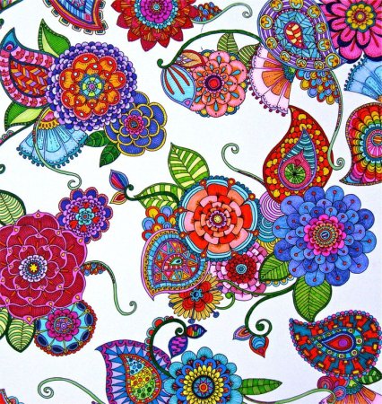 Восточный цветочный орнамент