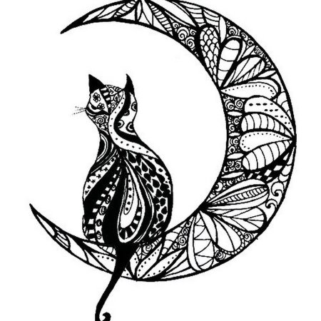 Узор из кошек