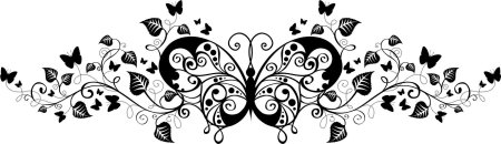 Цветочный узор горизонтальный