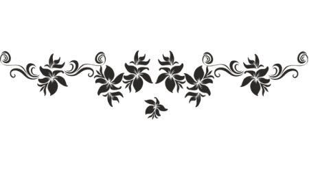 Цветочный узор горизонтальный