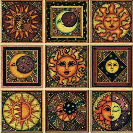 Дэн Моррис картины солнце и Луна