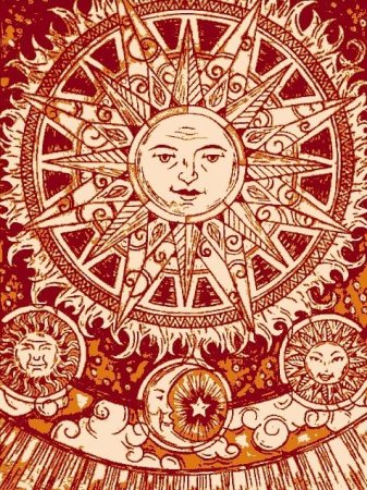 Солнце в Славянском стиле