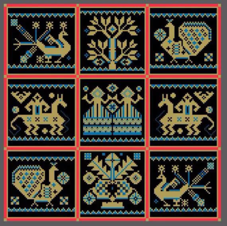 Солярные знаки в вышивке