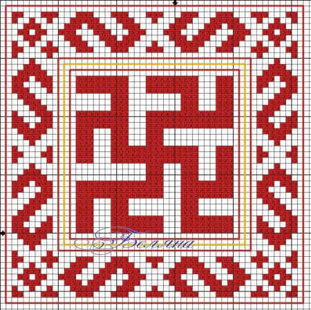 Славянская свастика Одолень трава