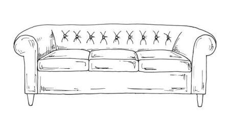 Диван иллюстрация Минимализм