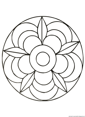 Орнамент в круге легкий