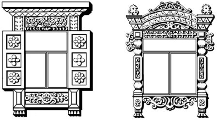 Узоры на ставнях окон рисунки