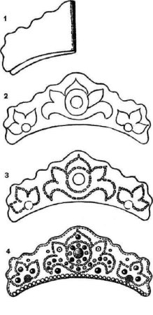 Русский кокошник вектор