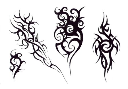 Тату узор легкий