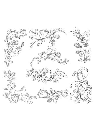 Завитушки для росписи