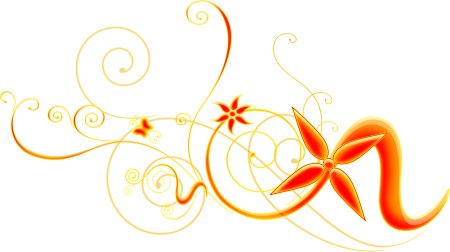 Оранжевые вензеля