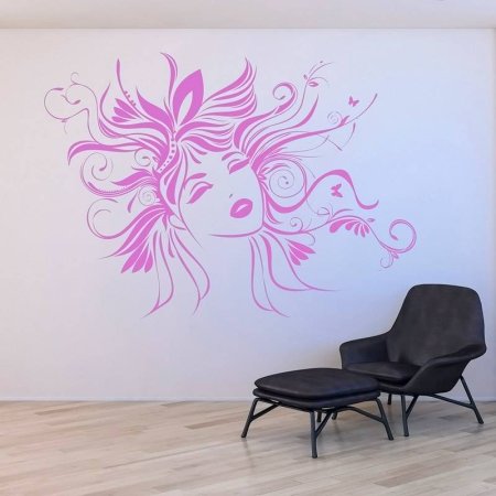 Узоры на стене краской