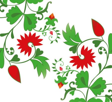 Татарский орнамент шиповник Гөлҗимеш