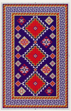 Армянский карпет узоры крестом