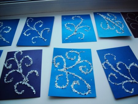 Рисование морозные узоры в старшей группе