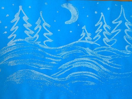 Рисование зимние узоры