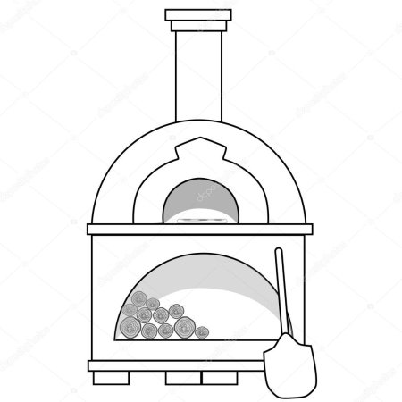 Раскраска русской печи для детей