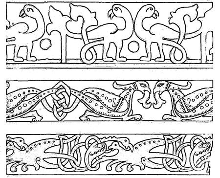 Ленточный зооморфный орнамент древнего Египта