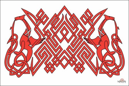Руническая Славянская вязь орнамент