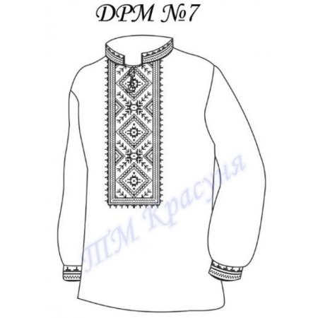 Нарисованная рубаха вышиванка