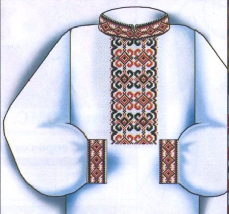 Рубаха мужская с узорами