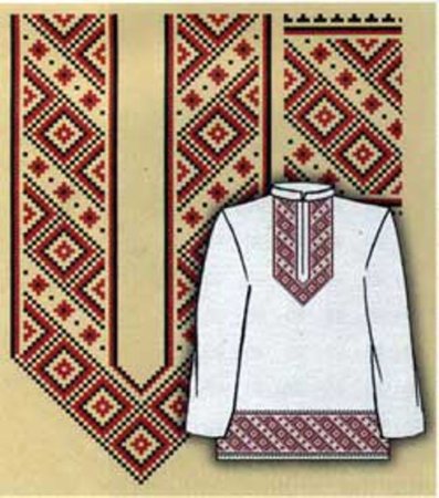 Геометрический орнамент на одежде