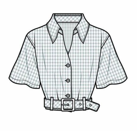 Эскиз блузки женской