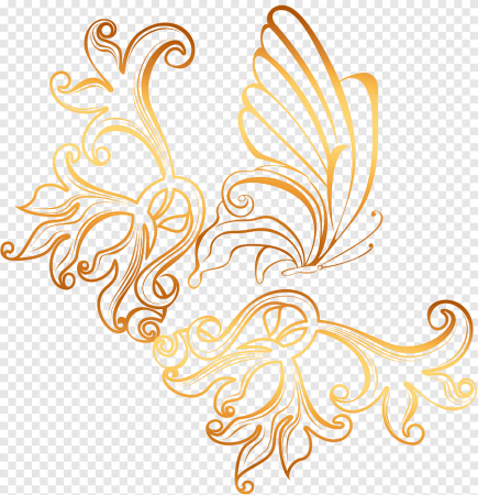 Орнаменты векторные золотистые