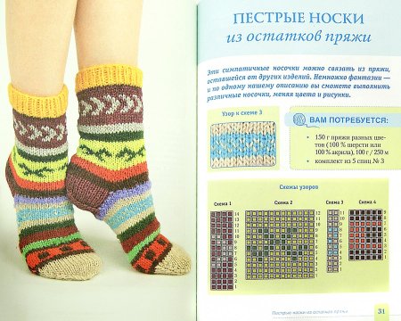 Узор для мужских носков спицами схемы