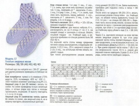 Вязаные носки с описанием