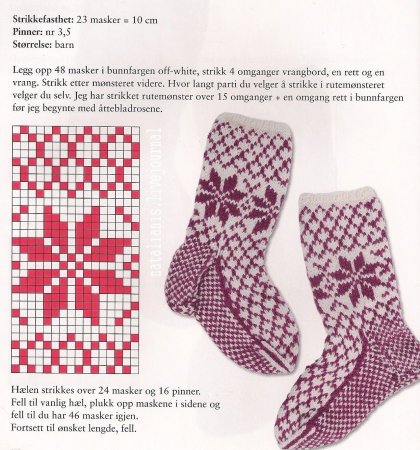 Жаккардовые носочки спицами схемы и описание