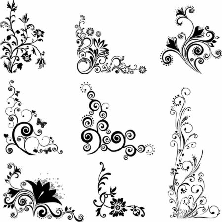 Угловой узор на потолок